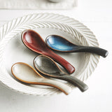 Japanese Tableware Kiln Rice Spoon Soup Spoon Porridge Spoon Household Creative Restaurant Spoons