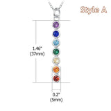 7 Chakra Gem Stone Beads Pendant Necklace For Women Yoga Healing Chakra Crystal Choker Chain Necklace Femme Party Jewelry Gift