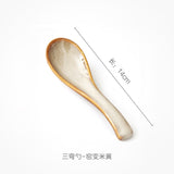 Japanese Tableware Kiln Rice Spoon Soup Spoon Porridge Spoon Household Creative Restaurant Spoons