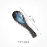 Japanese Tableware Kiln Rice Spoon Soup Spoon Porridge Spoon Household Creative Restaurant Spoons