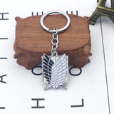 Shingeki No Kyojin Attack On Titan Keychain Wings of Liberty Freedom Scouting Legion Eren Keyring Key Holder