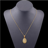 Holy Mother of God Golden Pendant