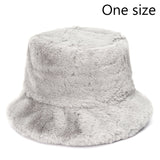 Winter Cow Leopard Faux Fur Fluffy Bucket Hats Women Outdoor Warm Sun Hat Soft Velvet Furry Fisherman Cap Girl Fashion Panama