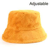 Winter Cow Leopard Faux Fur Fluffy Bucket Hats Women Outdoor Warm Sun Hat Soft Velvet Furry Fisherman Cap Girl Fashion Panama