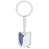 Shingeki No Kyojin Attack On Titan Keychain Wings of Liberty Freedom Scouting Legion Eren Keyring Key Holder