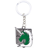 Shingeki No Kyojin Attack On Titan Keychain Wings of Liberty Freedom Scouting Legion Eren Keyring Key Holder