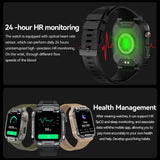 MELANDA 1.85 Outdoor Military Smart Watch Men Bluetooth Call Smartwatch For Android IOS IP68 Waterproof Sports Fitness Watches