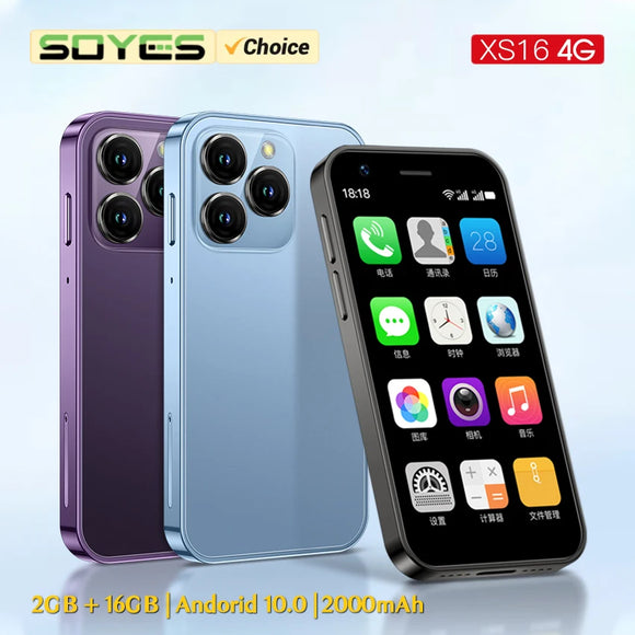 SOYES XS16 Mini Android10.0 Smartphone 4G Network 2GB RAM 16GB ROM 3