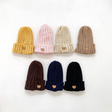 Soft Warm Baby Beanies Knitted Hats For Toddler Children Bear Embroidery Kids Boys Girls Autumn Winter Caps 11 Colors