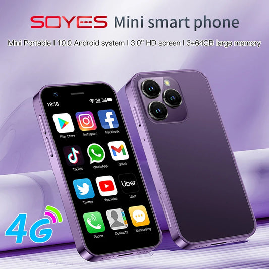 SOYES XS16/XS15 Mini Android Smartphone 3G/4G Network 2GB RAM 16GB ROM 3" Display 5MP Camera Dual SIM With Play Store WhatsAPP