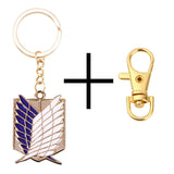 Shingeki No Kyojin Attack On Titan Keychain Wings of Liberty Freedom Scouting Legion Eren Keyring Key Holder