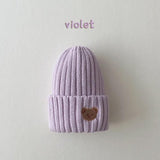 Soft Warm Baby Beanies Knitted Hats For Toddler Children Bear Embroidery Kids Boys Girls Autumn Winter Caps 11 Colors