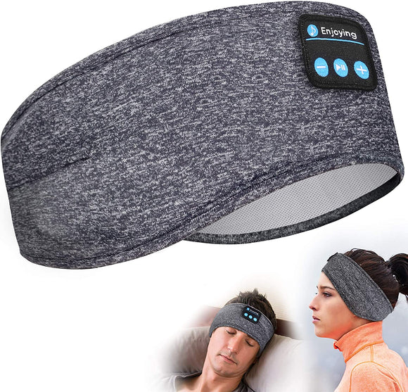 Thin Summer Sleep Headphones Bluetooth Mask Wireless Sports Headband with Speakers for Workout Jogging Yoga Insomnia Travel - Boom Boom London