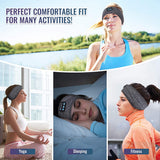 Thin Summer Sleep Headphones Bluetooth Mask Wireless Sports Headband with Speakers for Workout Jogging Yoga Insomnia Travel - Boom Boom London