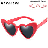 WarBLade New Children Sunglasses Kids Polarized Sun Glasses LOVE Heart Boys Girls Glasses Baby Flexible Safety Frame Eyewear - Boom Boom London