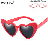 WarBLade New Children Sunglasses Kids Polarized Sun Glasses LOVE Heart Boys Girls Glasses Baby Flexible Safety Frame Eyewear - Boom Boom London