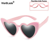 WarBLade New Children Sunglasses Kids Polarized Sun Glasses LOVE Heart Boys Girls Glasses Baby Flexible Safety Frame Eyewear - Boom Boom London