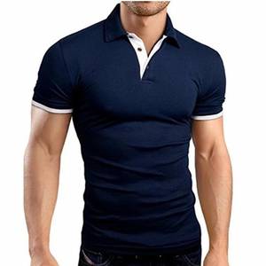 DEAL OF THE DAY:MRMT 2021 Brand Summer New Men's T-shirt Lapel Casual Short-sleeved Stitching T-shirt for Male Solid Color Pullover Tops T-shirt - Boom Boom London