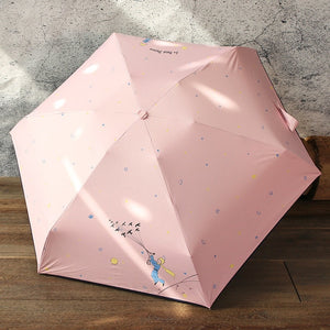 Quality Mini Pocket Umbrella, Women Sunny and Rainy Mini Fashion Folding Umbrellas, The Little Prince Umbrella For Kids Travel - Boom Boom London