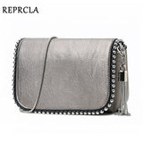 REPRCLA New Brand Women Shoulder Bag Small Crossbody Messenger Bags Chain Luxury Handbag Ladies Purse with Tassel - Boom Boom London