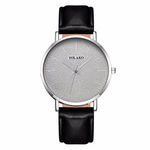 Hot Sale Men Leather Business Watches Luxury Casual YOLAKO Brand Male Sport Watch Quartz Clock Relogio Masculino - Boom Boom London