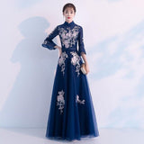 Sexy Chinese Style Dress Womens Slim Party Evening Long Cheongsam Marriage Gown Luxury Wedding Qipao Fashion Clothes Vestido - Boom Boom London