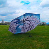 LIKE RAIN Creative Chinese Art Painting Umbrella Rain Women Fashion Female Folding Sun Parasol Kids Umbrella Corporation YHS09 - Boom Boom London