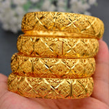 WANDO New Fashion lady Luxury Gold Color Jewelry Bangles Ethiopian African Women Dubai Bracelet Party wedding Halloween Gifts - Boom Boom London