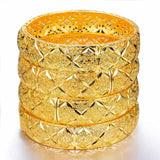 WANDO New Fashion lady Luxury Gold Color Jewelry Bangles Ethiopian African Women Dubai Bracelet Party wedding Halloween Gifts - Boom Boom London