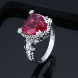 UMODE Crystal Heart Ring Ladies Charm Zircon Wedding Rings Femme Fashion Jewelry Girls Luxury Engagement Party Gifts UR0591 - Boom Boom London