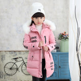 New Girls Warm Winter Coat Artificial Fur Fashion Kids Hooded Jacket Coat for Girl Outerwear Girls Clothes 3-12 Years - Boom Boom London