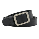 Square Buckle Women Belt Simple Vintage Students Waistband Adjust Fashion Casual No-hole Cummerbunds - Boom Boom London