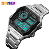 SKMEI Top Luxury Fashion Sport Watch Men Clock 5Bar Waterproof Watches Stainless Steel Strap Digital Watch Reloj Hombre 2019 New - Boom Boom London