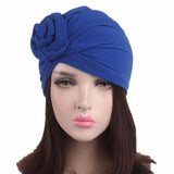 Women Indian Knot Bonnet Chemo Cap Turban Hats Beanie Head Scarf Wrap Ramadan Hair Loss Islamic Headwear Inner Hat - Boom Boom London