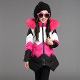 New Girls Warm Winter Coat Artificial Fur Fashion Kids Hooded Jacket Coat for Girl Outerwear Girls Clothes 3-12 Years - Boom Boom London