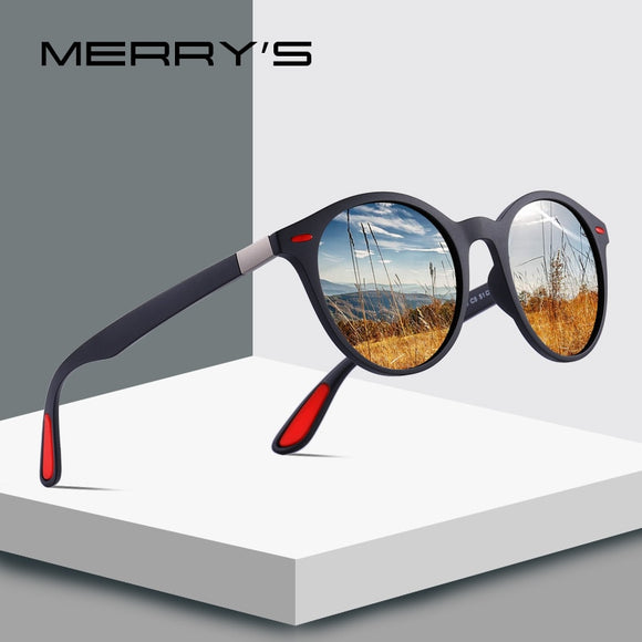 MERRYS DESIGN Men Women Classic Retro Rivet Polarized Sunglasses TR90 Legs Lighter Design Oval Frame UV400 Protection S8126 - Boom Boom London