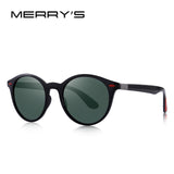 MERRYS DESIGN Men Women Classic Retro Rivet Polarized Sunglasses TR90 Legs Lighter Design Oval Frame UV400 Protection S8126 - Boom Boom London