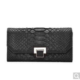 kaisadadi Ladies Handbag The new European and American fashion luxury exquisite python leather banquet ladies clutch bag Black - Boom Boom London