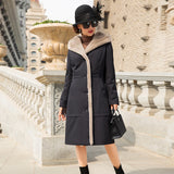 Luxury Real Mink Female Natural Parka Clothes 2020 Winter Jacket Women Rabbit Fur Sleeve Long Coat MY - Boom Boom London