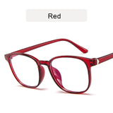 KOTTDO Retro Mens Glasses Frame Fashion Computer Eyeglasses Frame Women Anti-blue Light Transparent Clear Pink Plastic Frame - Boom Boom London