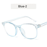 KOTTDO Retro Mens Glasses Frame Fashion Computer Eyeglasses Frame Women Anti-blue Light Transparent Clear Pink Plastic Frame - Boom Boom London