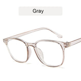 KOTTDO Retro Mens Glasses Frame Fashion Computer Eyeglasses Frame Women Anti-blue Light Transparent Clear Pink Plastic Frame - Boom Boom London