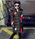 New Girls Warm Winter Coat Artificial Fur Fashion Kids Hooded Jacket Coat for Girl Outerwear Girls Clothes 3-12 Years - Boom Boom London