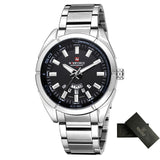 NAVIFORCE Brand Men Watches Business Quartz Watch Men's Stainless Steel Band 30M Waterproof Date Wristwatches Relogio Masculino - Boom Boom London