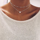 Bohemian Moon Star Crystal Heart Choker Necklace for Women Necklace Pendant on neck Chocker Necklace Jewelry Gift - Boom Boom London