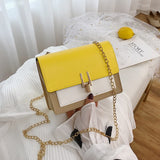 British Fashion Simple Small Square Bag Women's Designer Handbag 2020 High-quality PU Leather Chain Mobile Phone Shoulder bags - Boom Boom London