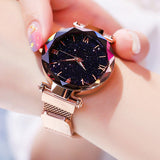 2020 Reloj Mujer Luxury Starry Sky Women Watches Magnetic Mesh Belt Band Watch Women's Fashion Dress Wristwatch Zegarek Damski - Boom Boom London