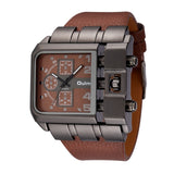 Oulm 3364 Casual Wristwatch Square Dial Wide Strap Men's Quartz Watch Luxury Brand Male Clock Super Big Men Watches montre homme - Boom Boom London