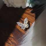 New design fashion jewelry opening high-grade copper inlaid zircon butterfly ring luxury shiny cocktail party ring for women - Boom Boom London