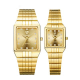 Golden Quartz Watch Men Women Luxury Watches relogio masculino Luxury Gold Bracelet Wrist Watches Steel Female Male Clock 8808 - Boom Boom London